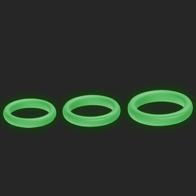 ARMONY - ANELLO TRIPLO IN SILICONE LUMINOSO – Cockring senza vibrazione – foto 2