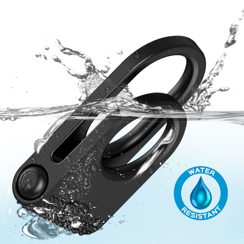 ARMONY - TWINS DOPPIO ANELLO VIBRATORE PER COPPIA NERO – Cockring con vibrazione