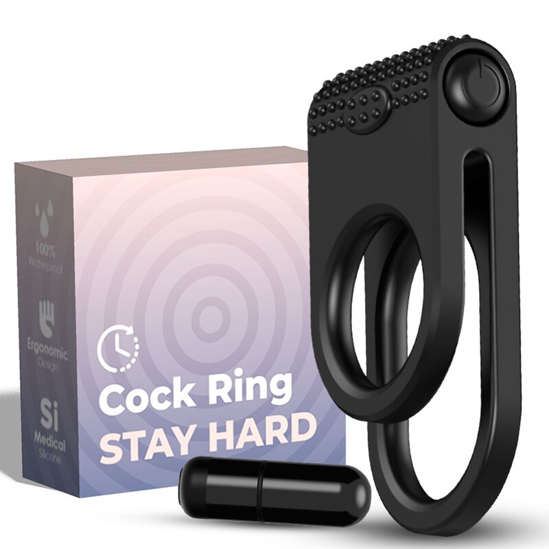 ARMONY - TWINS DOPPIO ANELLO VIBRATORE PER COPPIA NERO – Cockring con vibrazione – foto 4