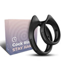 ARMONY - ANELLO DOPPIO ELASTICO DUALRING NERO – Cockring senza vibrazione