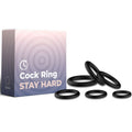 ARMONY - ANELLI IN SILICONE NERO – Cockring senza vibrazione