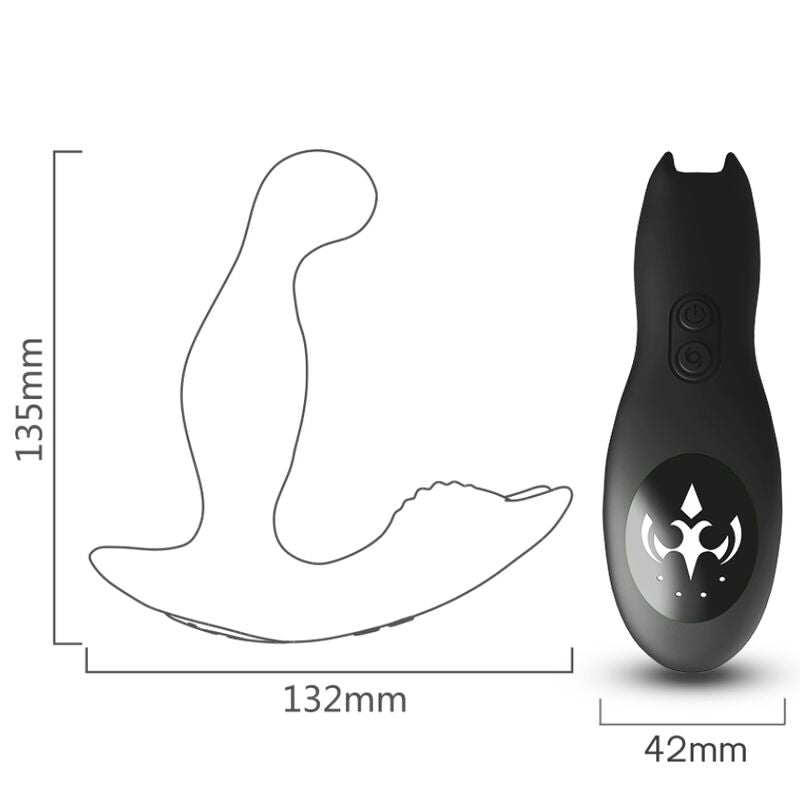 ARMONY - BAT KING VIBRATORE ROTATORE ANALE DELLA PROSTATA TELECOMANDO NERO – Vibratori anali – foto 3