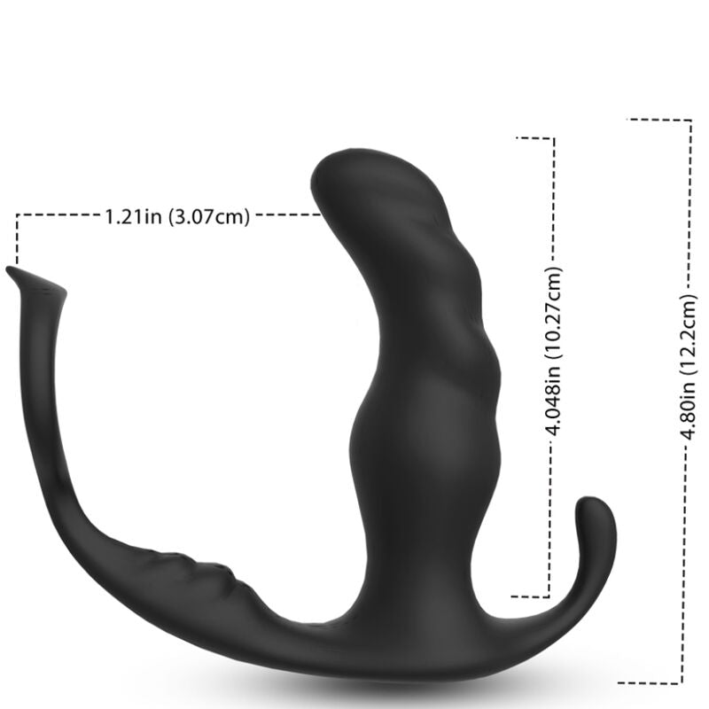 ARMONY - VIBRATORE ANALE PROSTATA KNIGHT E TELECOMANDO ANELLO NERO – Vibratori anali – foto 2