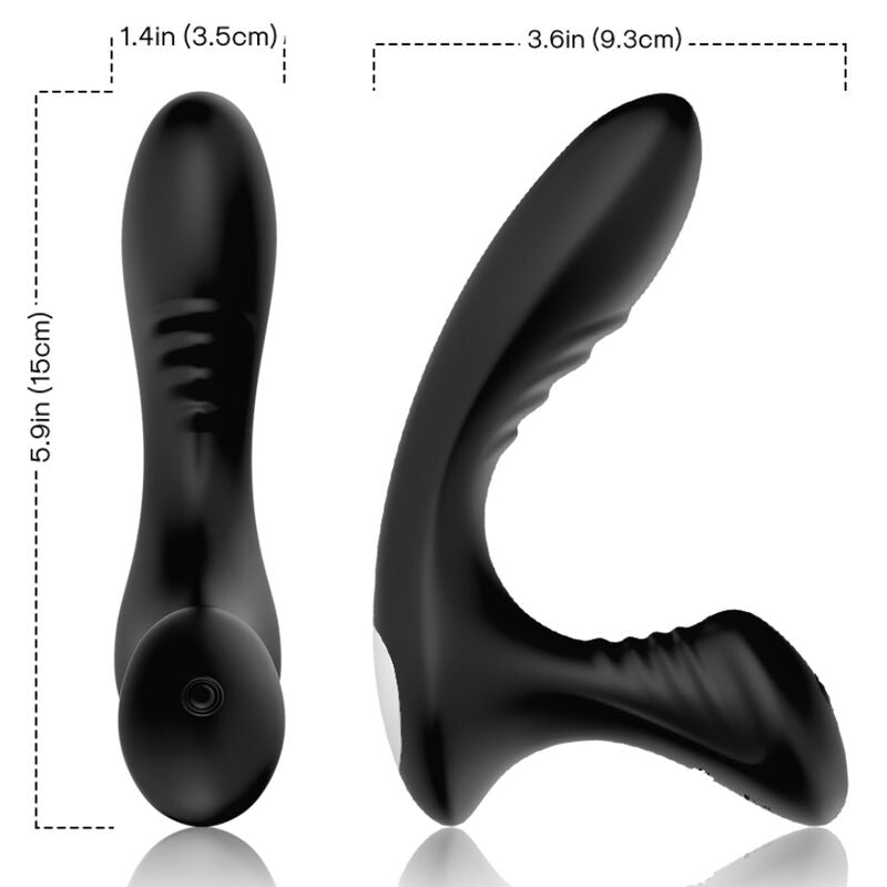 ARMONY - VIBRATORE STORM PROSTATA ANALE E TELECOMANDO PLUG NERO – Vibratori anali – foto 2