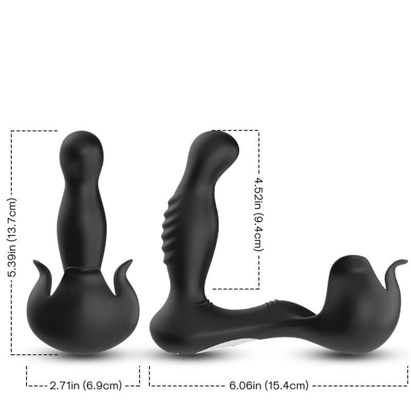 ARMONY - VIBRATORE SURROUND ANALE E STIMOLATORE TESTICOLO TELECOMANDO NERO – Vibratori anali – foto 3