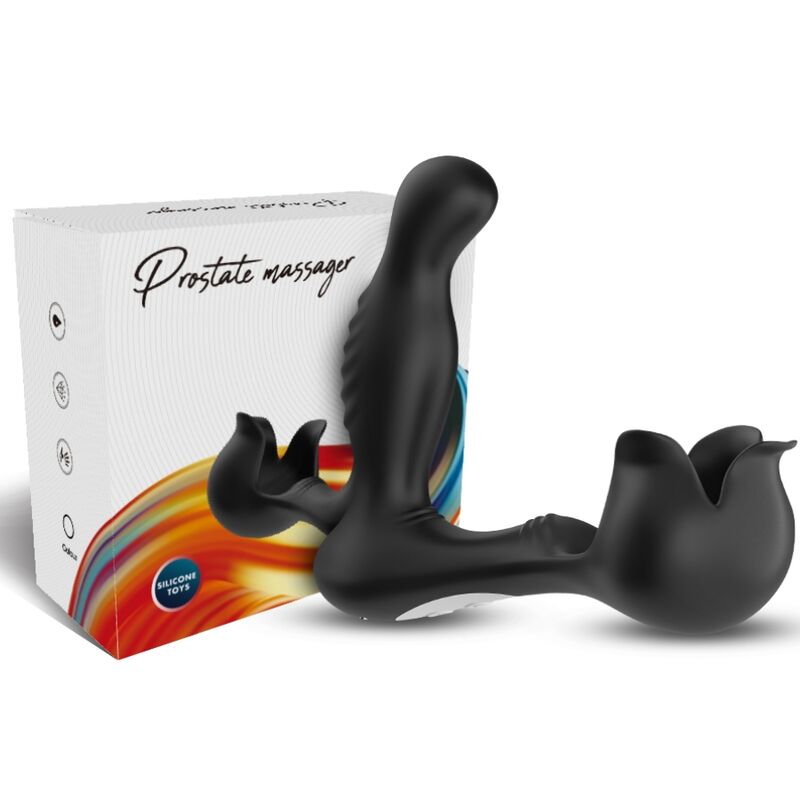 ARMONY - VIBRATORE SURROUND ANALE E STIMOLATORE TESTICOLO TELECOMANDO NERO – Vibratori anali – foto 4