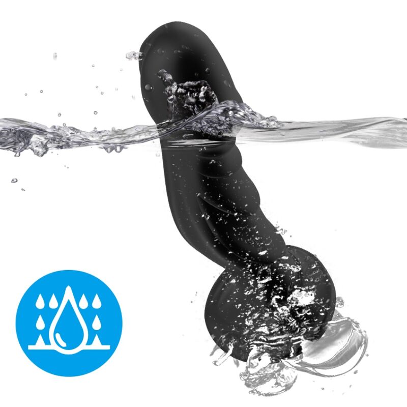 ARMONY - VIBRATORE DILDO E TELECOMANDO PLUG ANALE NERO – Dildo anali – foto 3