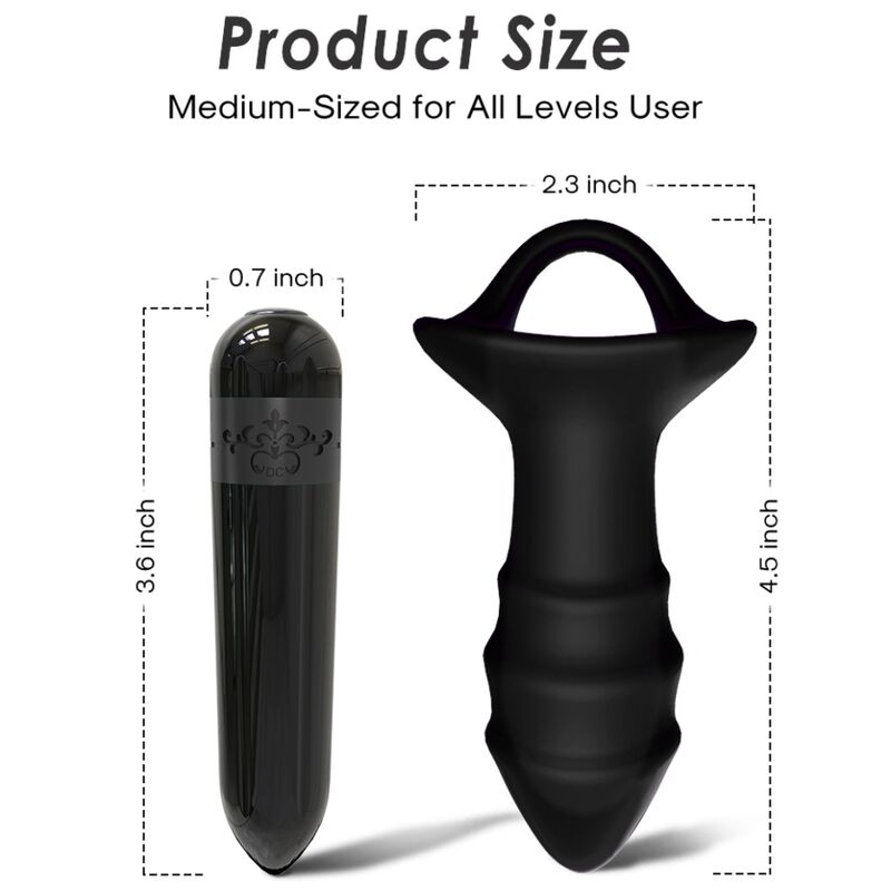 ARMONY - VIBRATORE A DITA KYLIN E TELECOMANDO CON PRESA ANALE NERO – Tappi anali – foto 4