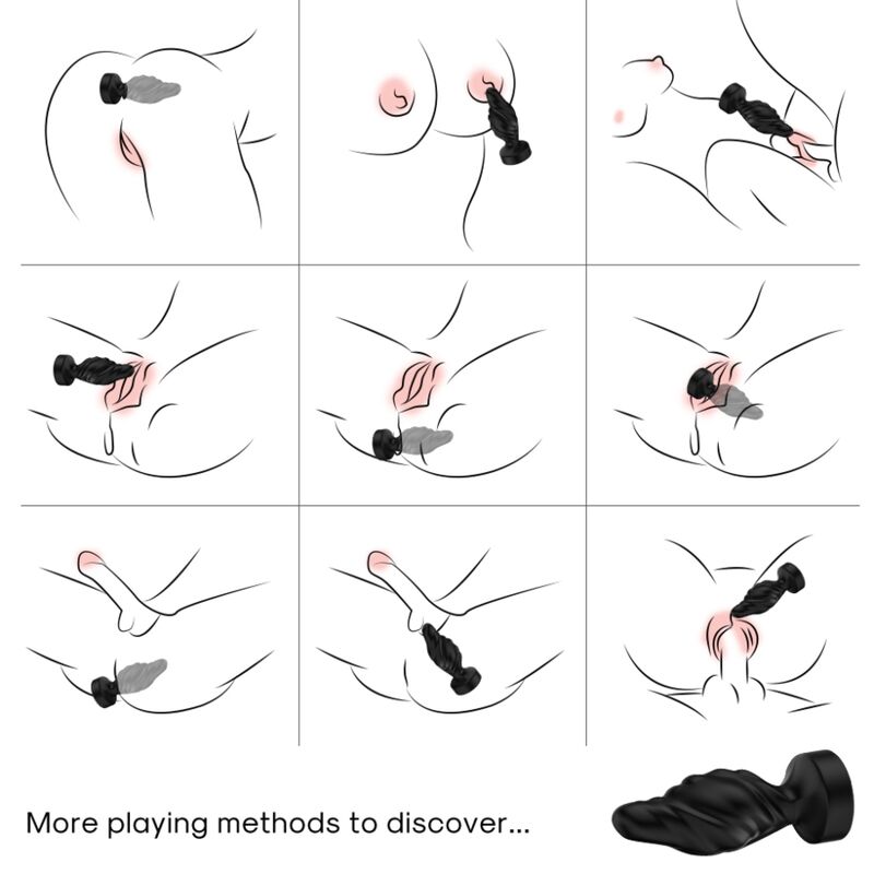 ARMONY - VIBRATORE E PLUG ANALE TELECOMANDO NERO – Tappi anali – foto 2