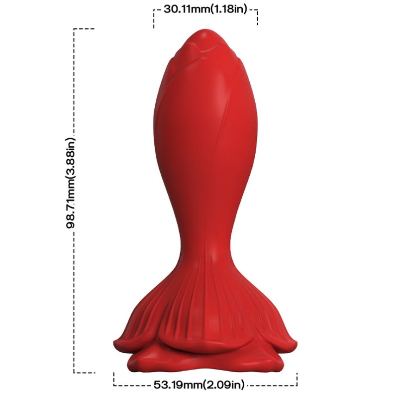 ARMONY - VIBRATORE ROSA E TELECOMANDO PICCOLO PLUG ANALE ROSSO – Tappi anali – foto 2