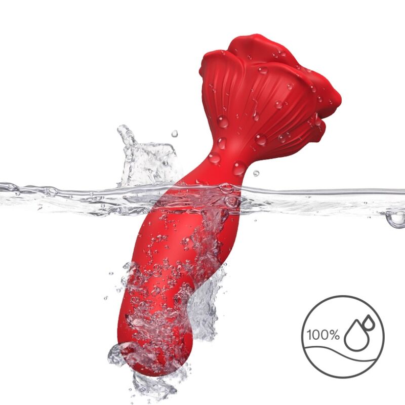 ARMONY - VIBRATORE ROSA E TELECOMANDO PLUG ANALE ROSSO – Tappi anali – foto 3