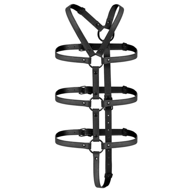 FETISH SUBMISSIVE BONDAGE - IMBRACATURA REGOLABILE TORSO E BRACCIA – Cablaggi di fissaggio – foto 3