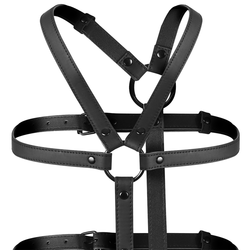 FETISH SUBMISSIVE BONDAGE - IMBRACATURA REGOLABILE TORSO E BRACCIA – Cablaggi di fissaggio – foto 4