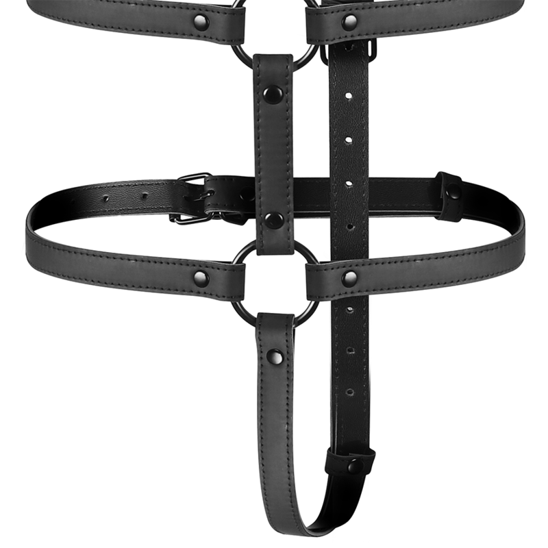 FETISH SUBMISSIVE BONDAGE - IMBRACATURA REGOLABILE TORSO E BRACCIA – Cablaggi di fissaggio – foto 5