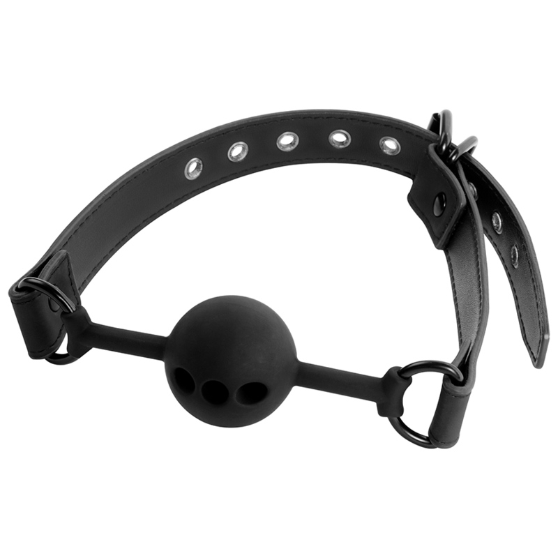 FETISH SUBMISSIVE BONDAGE - BALL GAG IN SILICONE TRASPIRANTE – Mascelle – foto 3