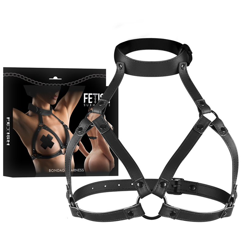 FETISH SUBMISSIVE BONDAGE - IMBRACATURA TORACE REGOLABILE – Cablaggi di fissaggio – foto 2