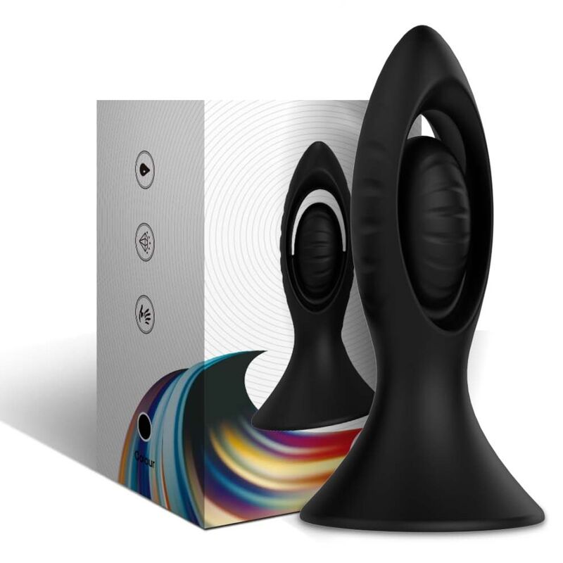 ARMONY - VIBRATORE E PLUG ANALE IN SILICONE NERO – Tappi anali – foto 5