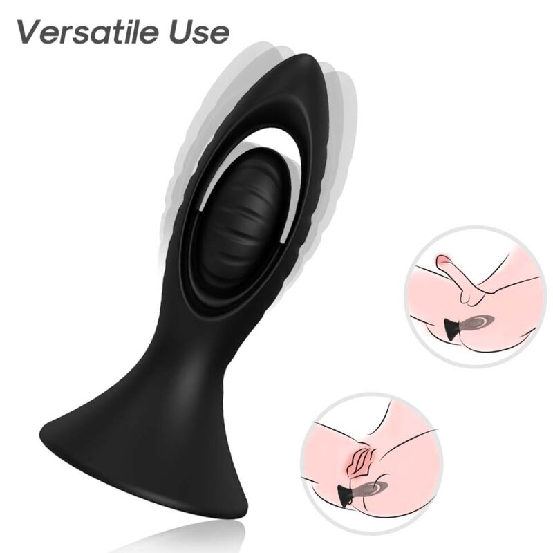 ARMONY - VIBRATORE E PLUG ANALE IN SILICONE NERO – Tappi anali – foto 2
