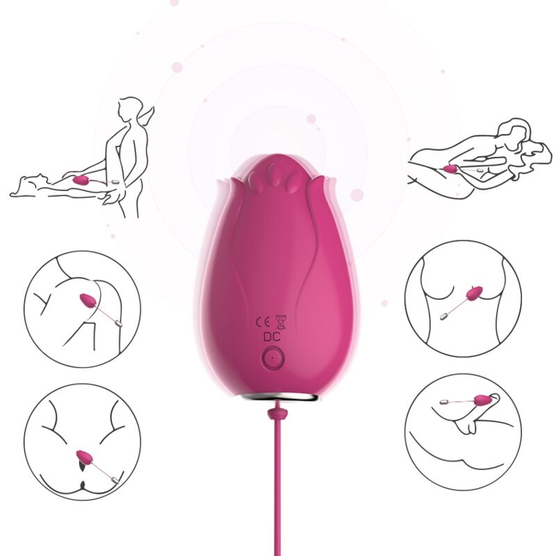 ARMONY - MANDALA EGG VIBRATORE G-SPOT REMOTE CONTROL FUCSIA – Uova vibranti – foto 4