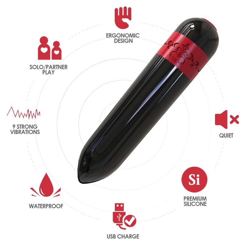 ARMONY - PROIETTILE VIBRATORE ROCKET NERO – Proiettili vibranti – foto 2