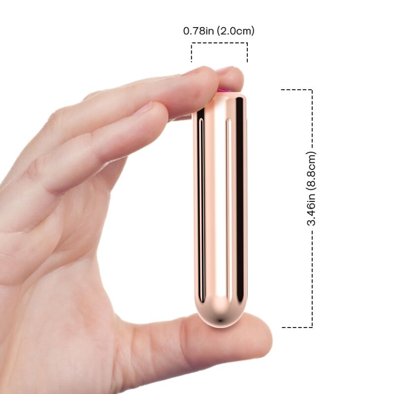 ARMONY - TESTATA VIBRATORE BULLET TELECOMANDO DORATO 2 CM X 8.8 CM – Proiettili vibranti – foto 4