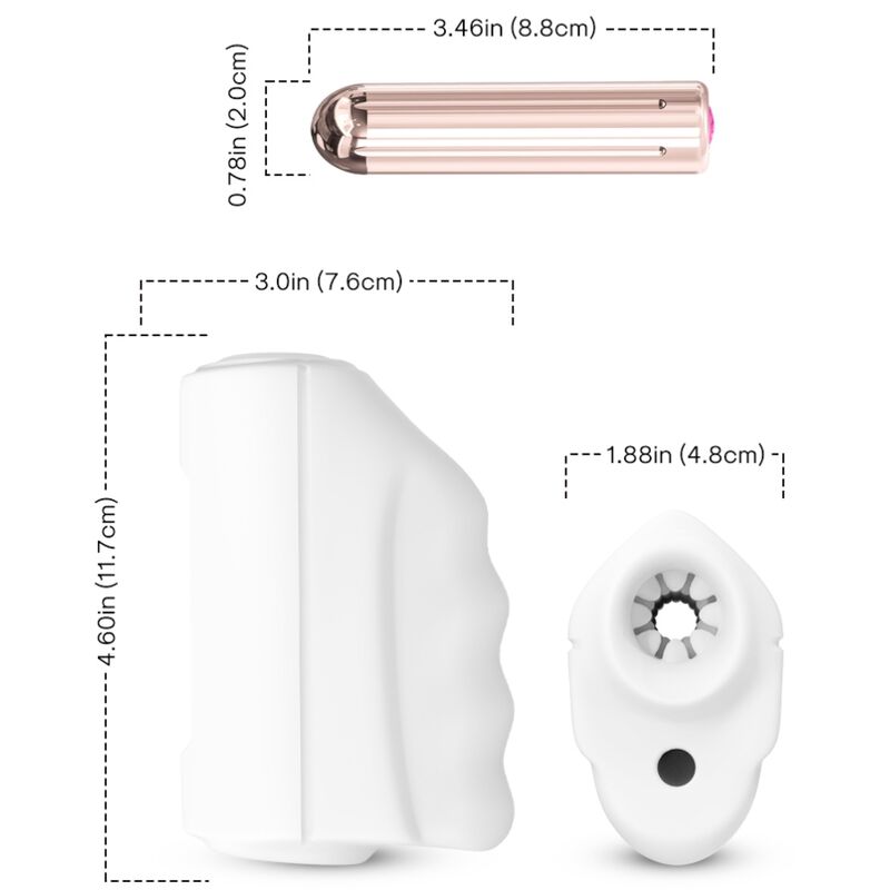 ARMONY - MASTURBATORE E VIBRATORE MAESTRO BIANCO – Masturbatore automatico – foto 3