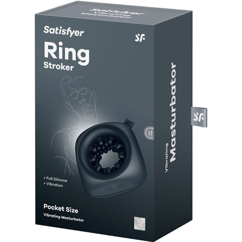 SATISFYER - RING STROKER MASTURBATORE & VIBRATORE – Cockring con vibrazione – foto 6