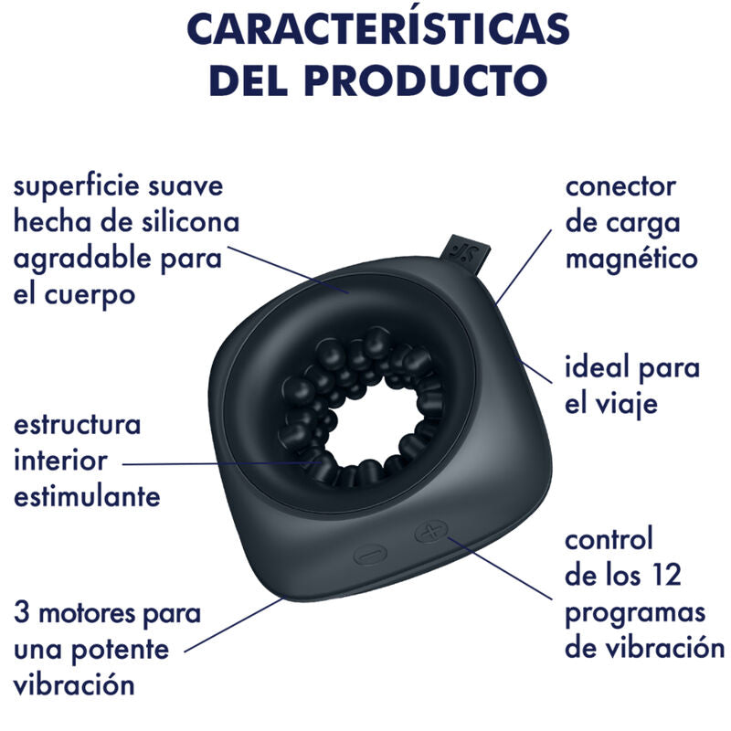 SATISFYER - RING STROKER MASTURBATORE & VIBRATORE – Cockring con vibrazione – foto 5