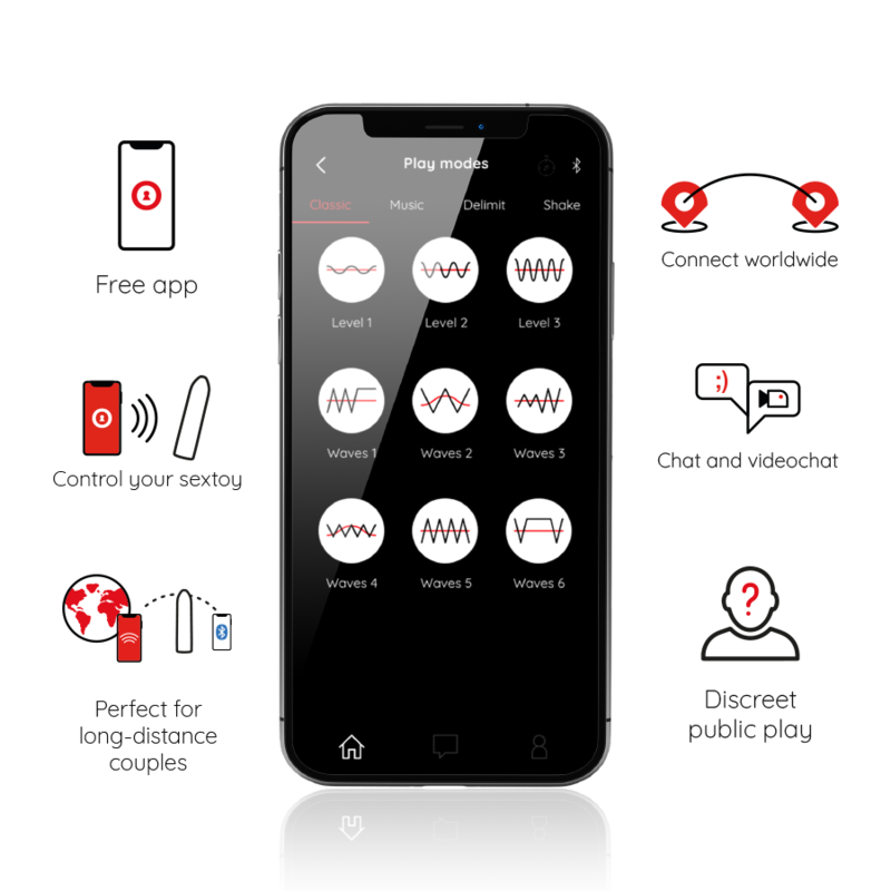 ONINDER - BERLIN VIBRATORE BULLET NERO 9 MODALITÀ 8,5 X 2 CM - APP GRATUITA – Proiettili vibranti – foto 2