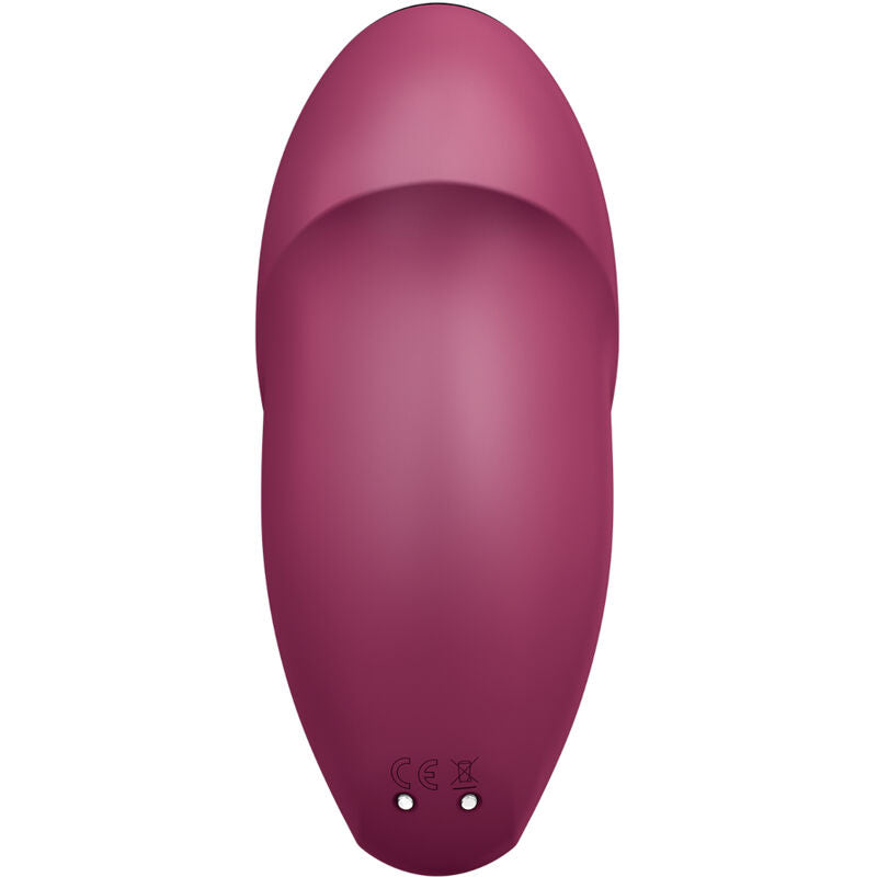 SATISFYER - TAP & CLIMAX 1 VIBRATORE LAY-ON ROSSO – Vibratori clitoridei da posare – foto 4