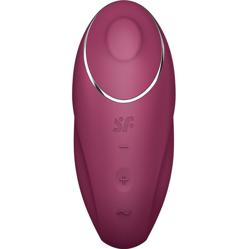 SATISFYER - TAP & CLIMAX 1 VIBRATORE LAY-ON ROSSO – Vibratori clitoridei da posare – foto 2
