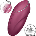 SATISFYER - TAP & CLIMAX 1 VIBRATORE LAY-ON ROSSO – Vibratori clitoridei da posare