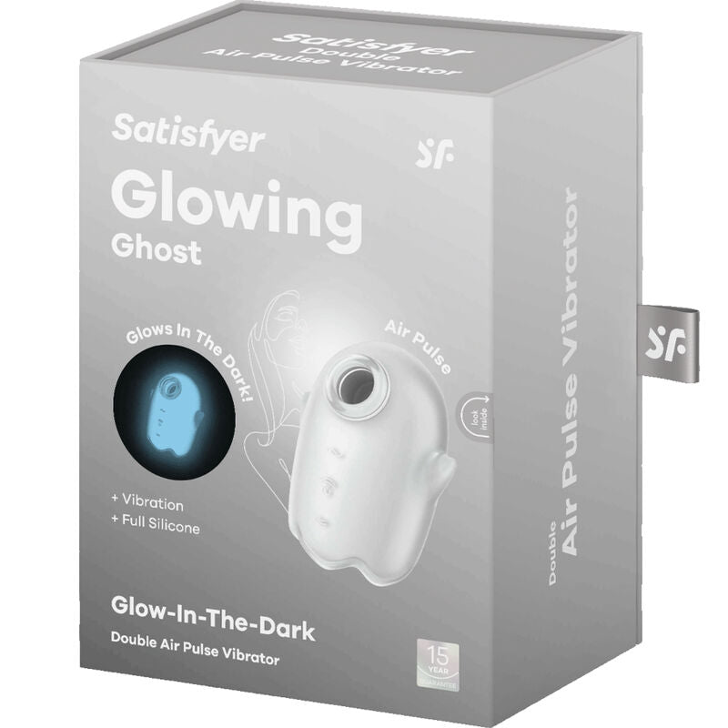 SATISFYER - GHOST AIR PULSE & VIBRATORE BIANCO – Stimolatore d'aria con vibrazione – foto 6