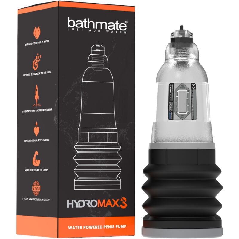 BATHMATE - HYDROMAX 3 TRASPARENTE – Pompa per l'ingrandimento del pene