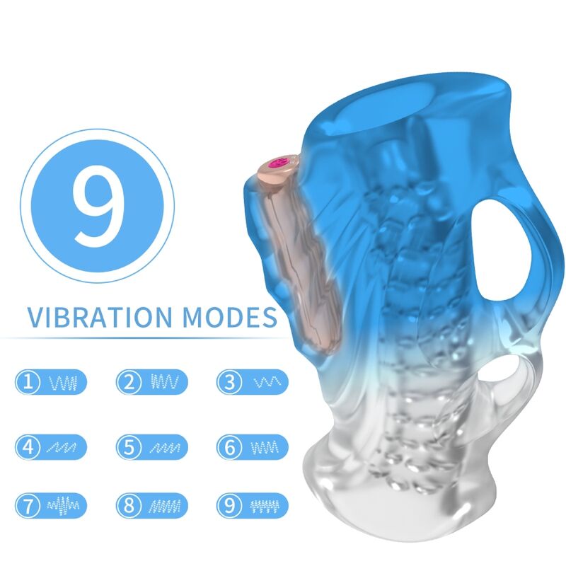 ARMONY - DITO MASTURBATORE E VIBRATORE BLU GRADIENTE – Vari masturbatori