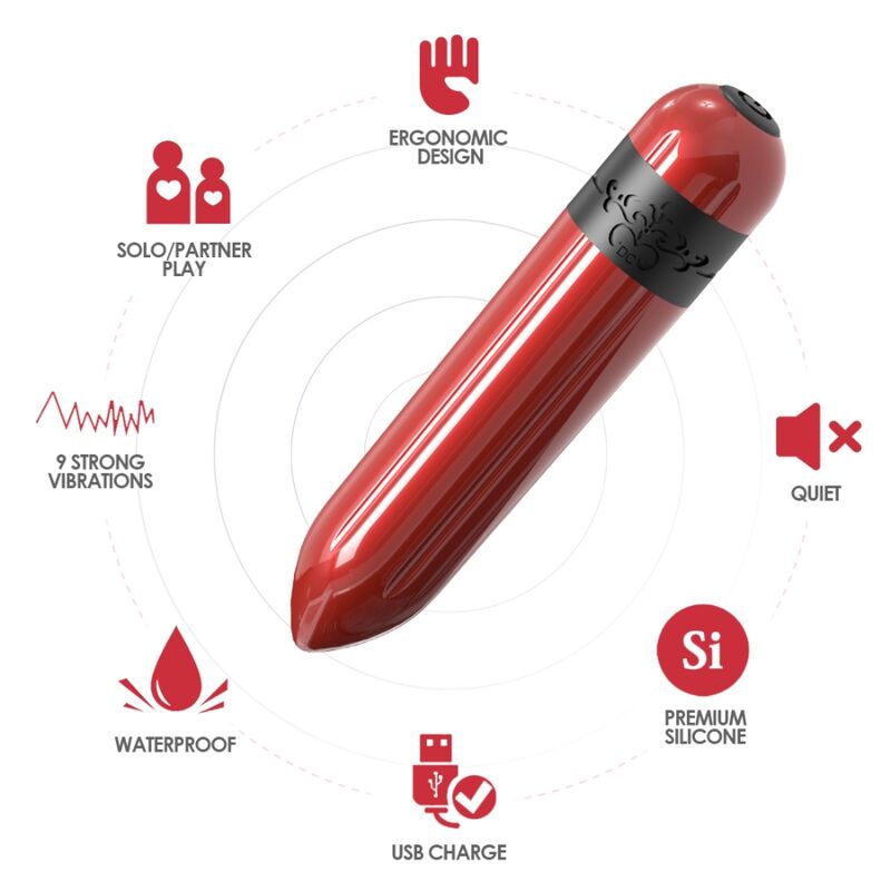 ARMONY - ROCKET VIBRATORE BULLET TELECOMANDO FUCSIA – Proiettili vibranti – foto 3