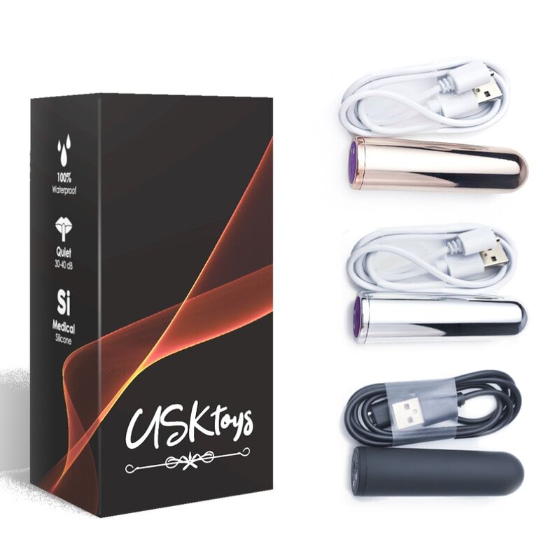 ARMONY - VIBRATORE BULLET ARGENTO 2.1 CM X 7.9 CM – Proiettili vibranti – foto 4