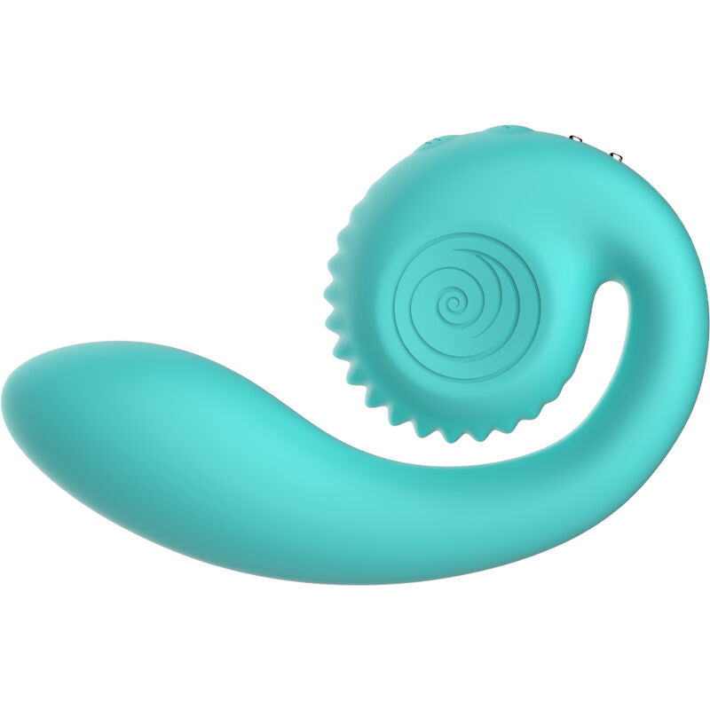 SNAIL VIBE - GIZI DUAL STIMOLATORE TURCHESE – Vibratori di coniglio – foto 3
