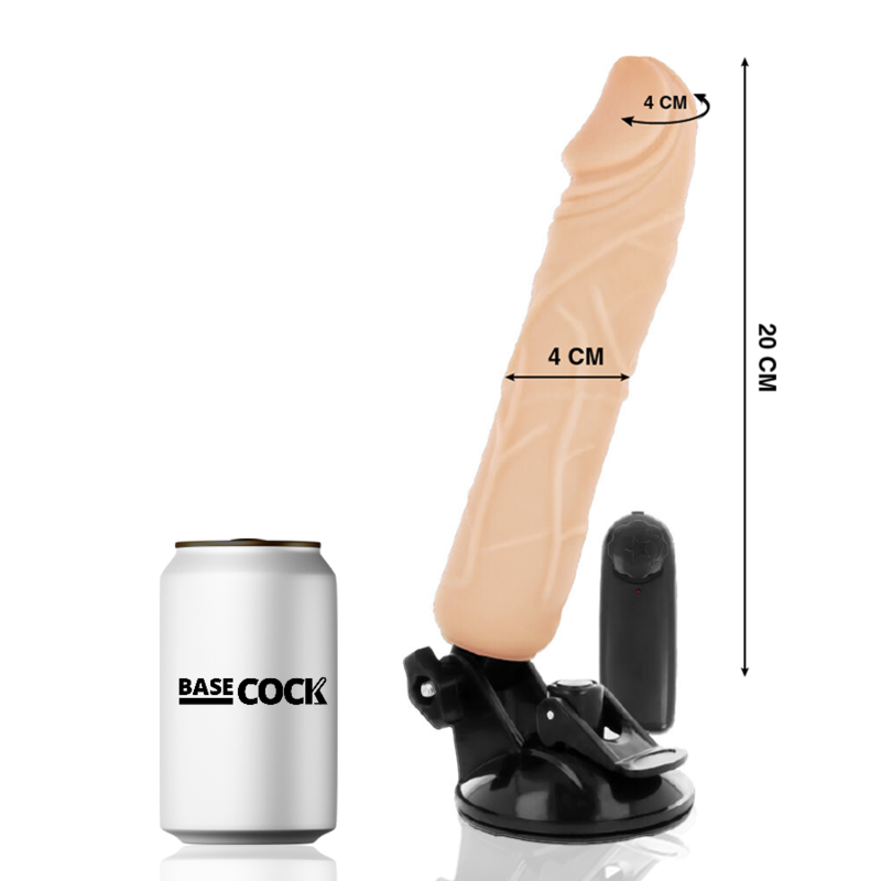 BASECOCK - VIBRATORE TELECOMANDO NATURALE REALISTICO 20 CM -O- 4 CM – Telecomando – foto 2