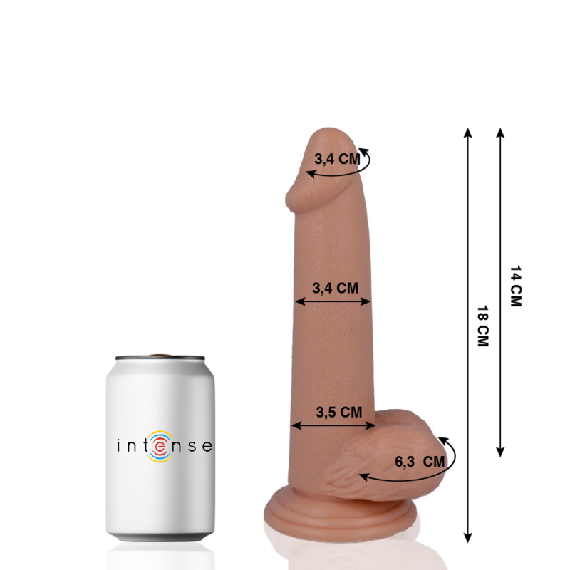 MR INTENSE - 10 REALISTIC PENIS 18 CM -O- 3.4 CM – Peni realistici