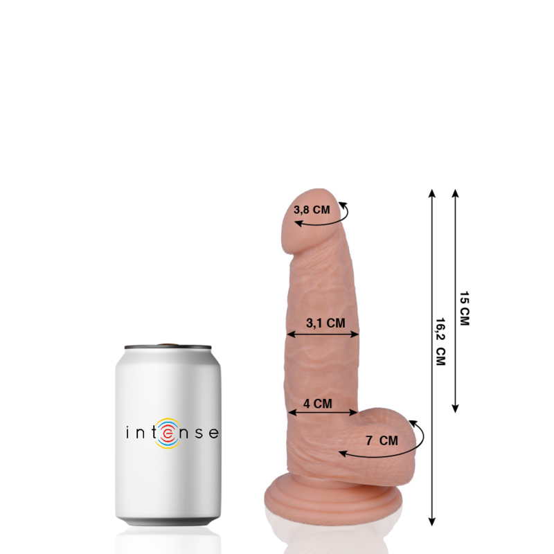MR INTENSE - 4 PENE REALISTICO 16.2 CM -O- 3.1 CM – Peni realistici