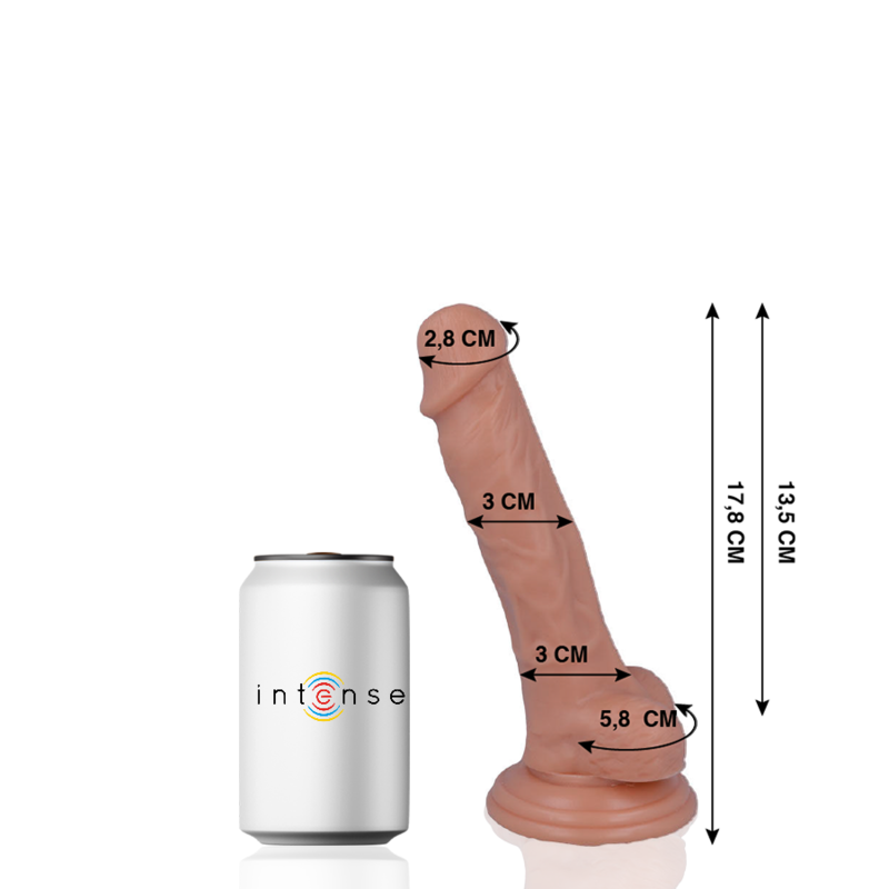 MR INTENSE - 9 PENE REALISTICO 17.8 CM -O- 3 CM – Peni realistici