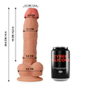 CYBER SILICOCK - DONG IN SILICONE LIQUIDO MORBIDO ULTRA REALISTICO 20.5 CM -O- 4.1 CM – Peni realistici