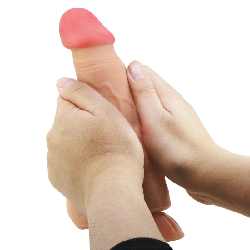 PRETTY LOVE - DILDO REALISTICO SLIDING SKIN SERIES CON VENTOSA SCORREVOLE DELLA PELLE CONTROLLO REMOTO FLESH 21,8 CM – Falli senza vibrazioni – foto 3