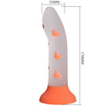 PRETTY LOVE - DILDO MAGICO NIGHTFALL SENZA VIBRAZIONI ARANCIO LUMINOSO – Falli senza vibrazioni
