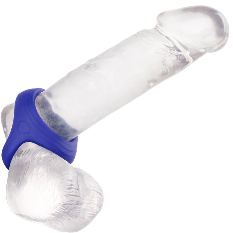 CALEXOTICS - ADMIRAL ANELLO SFERA DOPPIO BLU – Cockring senza vibrazione – foto 5