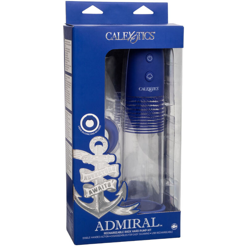 CALEXOTICS - ADMIRAL KIT POMPA DI MONTAGGIO RICARICABILE – Pompa per l'ingrandimento del pene – foto 6