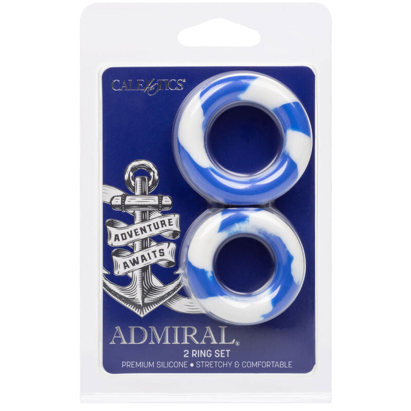 CALEXOTICS - ADMIRAL SET 2 ANELLI PER PENE – Cockring senza vibrazione – foto 4