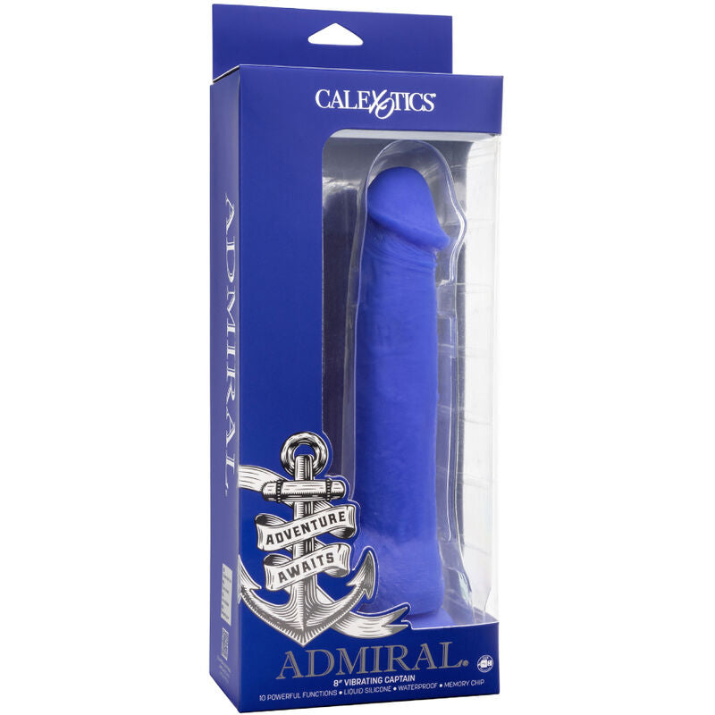 CALEXOTICS - ADMIRAL VIBRATORE DILDO REALISTICO DEL CAPITANO BLU – Vibratori realistici – foto 5