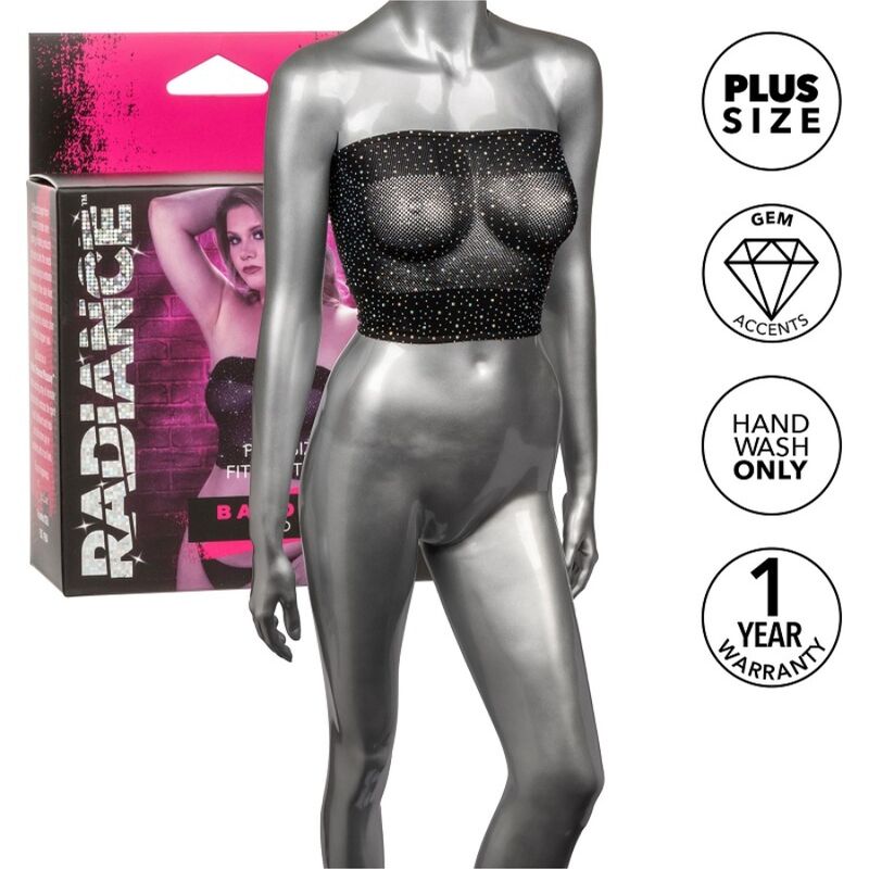 CALEXOTICS - RADIANCE BANDEAU TOP RHINE PLUS TAGLIA – Biancheria intima sexy